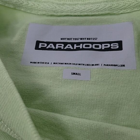 Men's Short Sleeve Parahoops Tee - Cream, Orange, Green - Picture 3 of 3